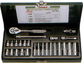 2626M набор инструментов 1/4" (26 предметов)